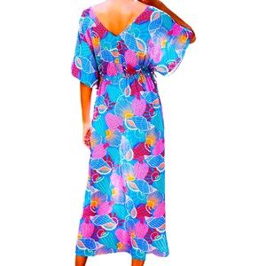 Anthropologie x Farm Rio Seashell Cover-Up Maxi Dress, size small, NWOT